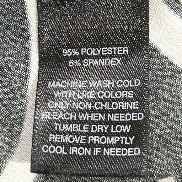 White House Black Market Halter Dress XS Black White Scroll Print - Picture 6 of 6